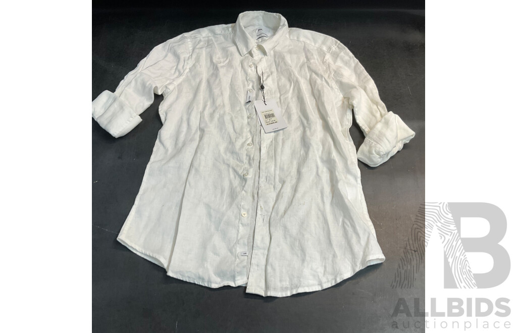 Yd. Size S White West Hampton Shirt & American Eagle (32/34), Spencer (32), Connor (31) Pants - Lot of 4