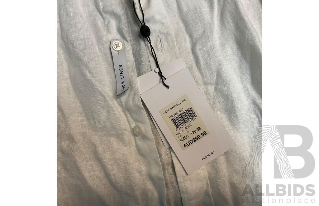 Yd. Size S White West Hampton Shirt & American Eagle (32/34), Spencer (32), Connor (31) Pants - Lot of 4