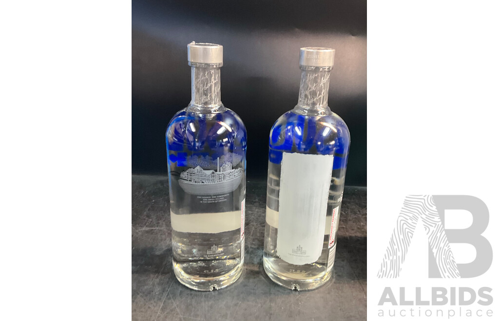 ABSOLUT VODKA 1L - Lot of 2