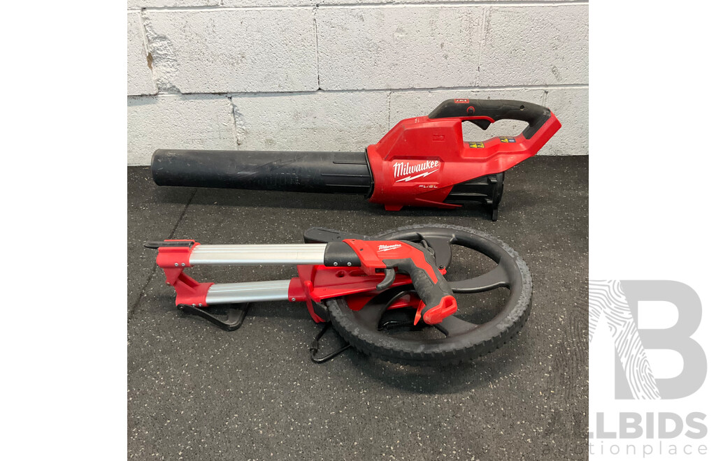 Milwaukee M18 FBL Blower & Measuring Wheel