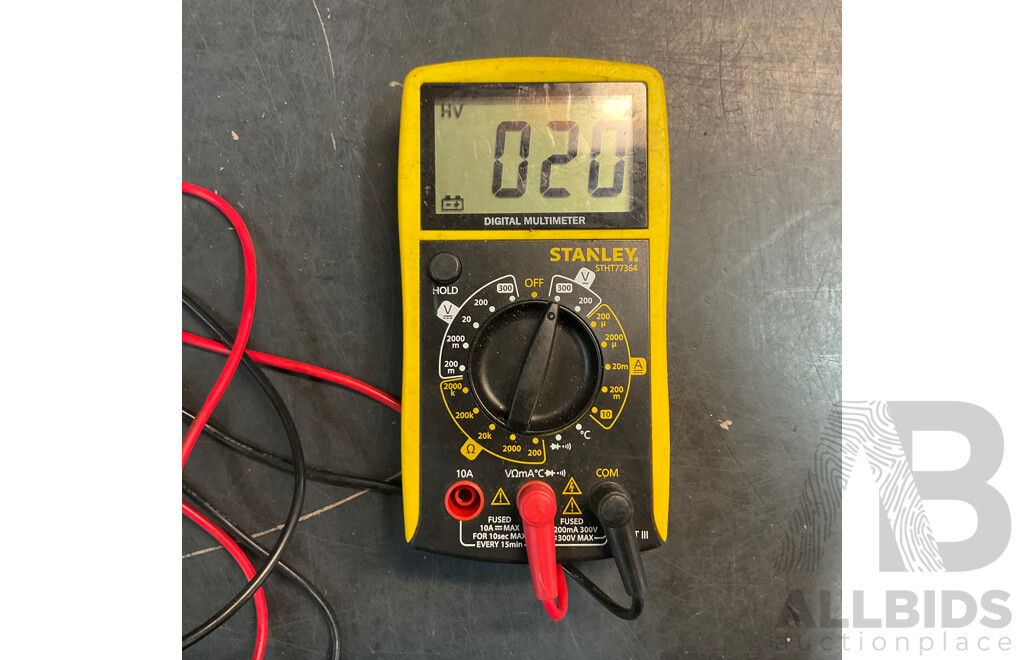 Mixed Tools - Including PASLODE  Framing Nailer, Impact Wrench, Stanley Digital Multimeter and More