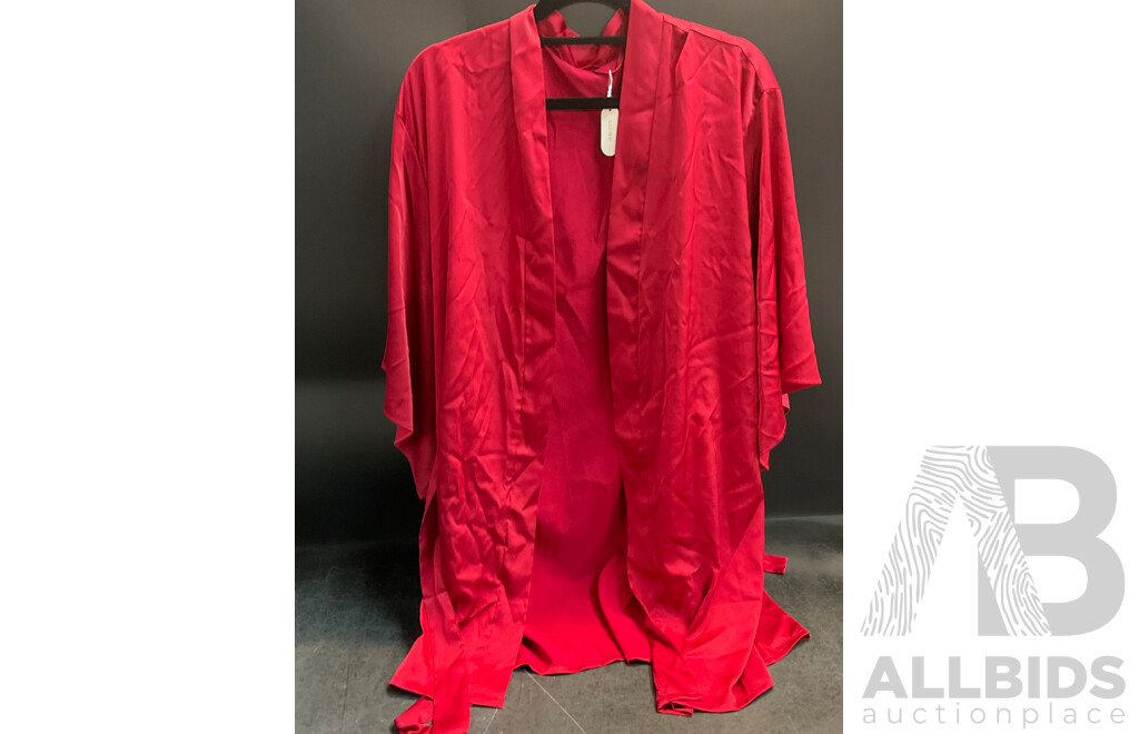 CHARLES & KEITH Handbag &  CLOUD BLVD Red Robe & Assorted Women's Clothing & 1x Pack of Markers