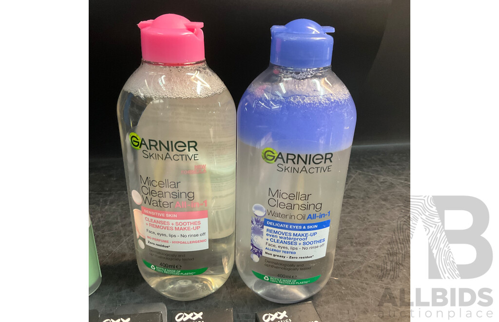 GARNIER Micellar Cleansing Water & OXX, Maybelline, BYS, E.l.f & Assorted Make Up & Tools