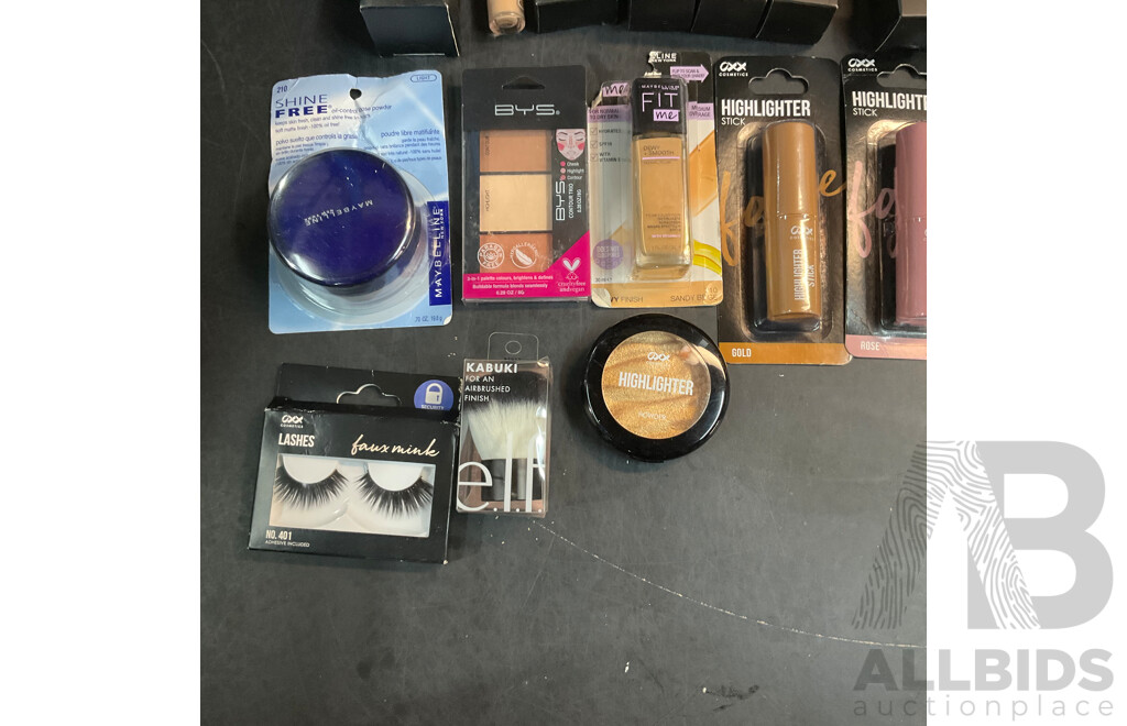 GARNIER Micellar Cleansing Water & OXX, Maybelline, BYS, E.l.f & Assorted Make Up & Tools