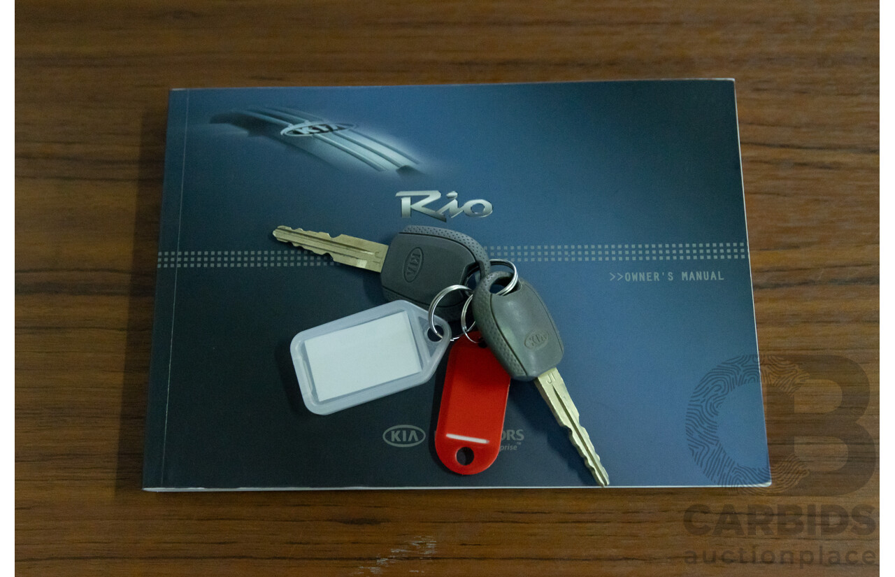 1/2009 Kia Rio LX JB 5d Hatchback Polar Silver Metallic 1.4L