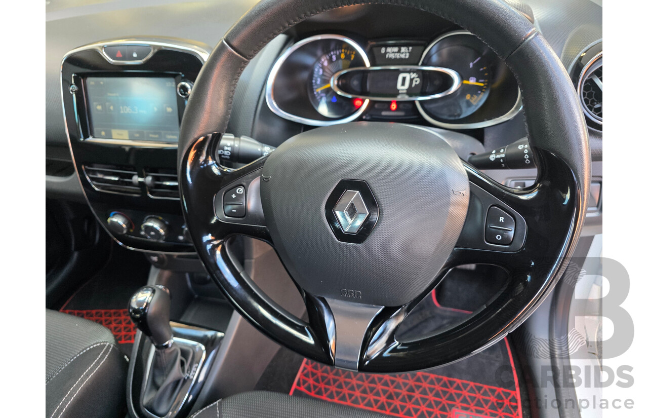 02/2015 Renault Clio Expression X98 5D Hatchback White Turbo 1.2L