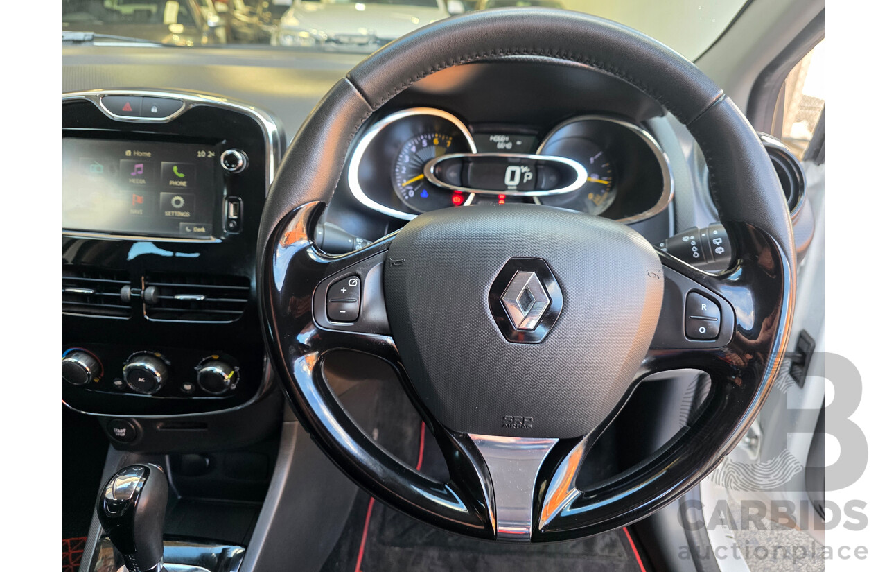 02/2015 Renault Clio Expression X98 5D Hatchback White Turbo 1.2L