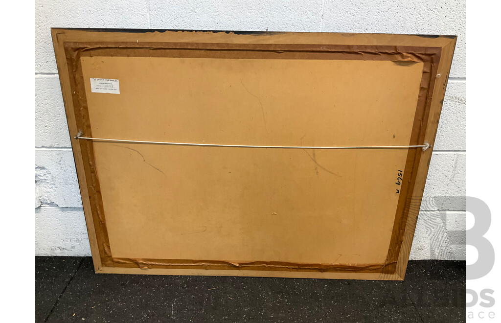 Framed Photo of IVAN LENDL, 71 X 94 Cm (frame)