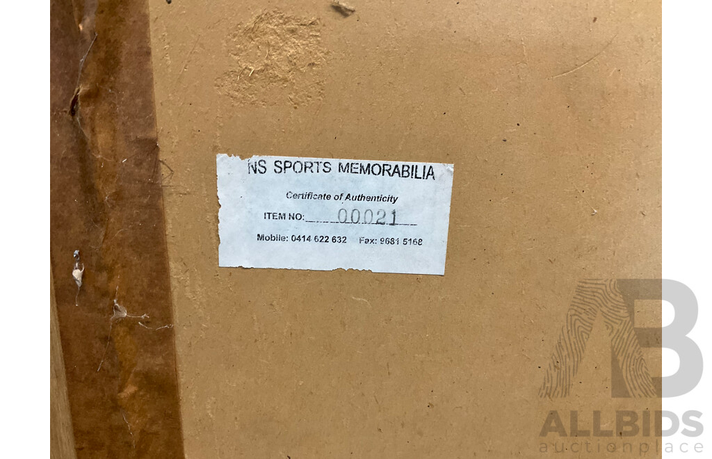 Framed Photo of IVAN LENDL, 71 X 94 Cm (frame)