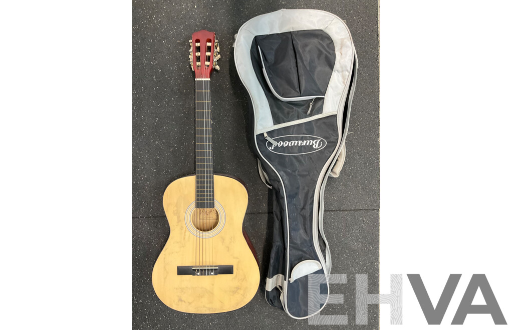 BURSWOOD Quitar (JC-36FP) with Carry Case