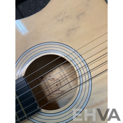 BURSWOOD Quitar (JC-36FP) with Carry Case