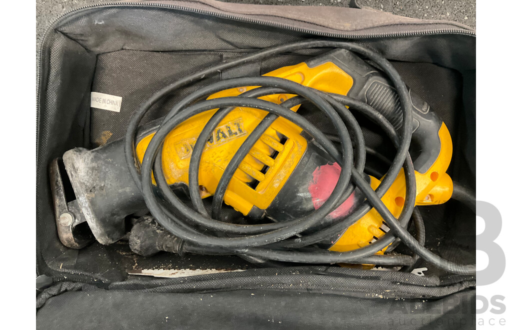 Assorted Power Tools, Including MAKITA Circular Saw, DeWALT Reciprocating Saw, MAKITA Drill and BOSCH Planer - Lot of 4