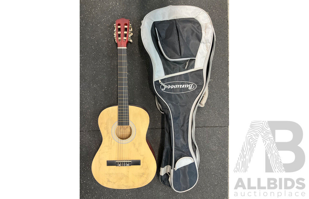 BURSWOOD Quitar (JC-36FP) with Carry Case