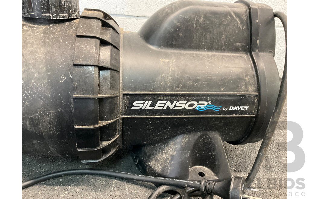 DAVEY SILENSOR Pool Pump and Bladeless Floor Fan - Lot of 2