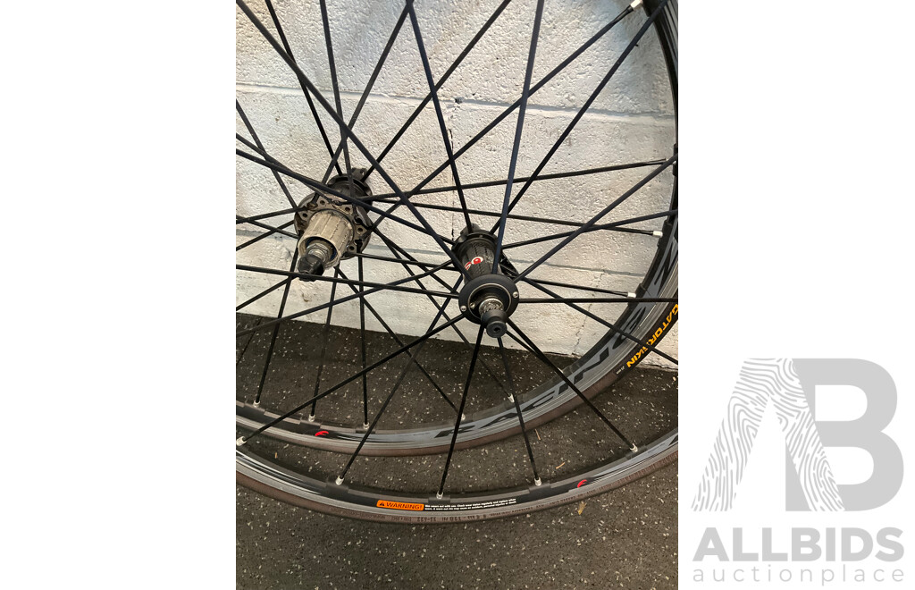 Pair of FULCRUM Racing Zero Road Bike Wheels with Continental Gatorskin Tires