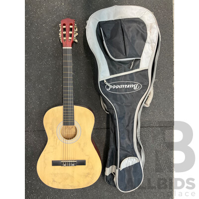BURSWOOD Quitar (JC-36FP) with Carry Case