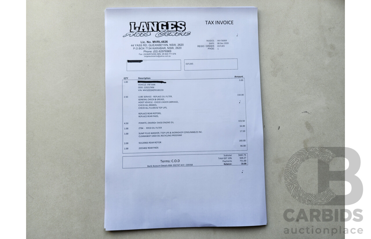 4/2015 Volkswagen Caddy Tsi160 2K MY15 3d Van White 1.2L