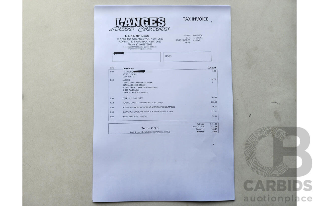 4/2015 Volkswagen Caddy Tsi160 2K MY15 3d Van White 1.2L