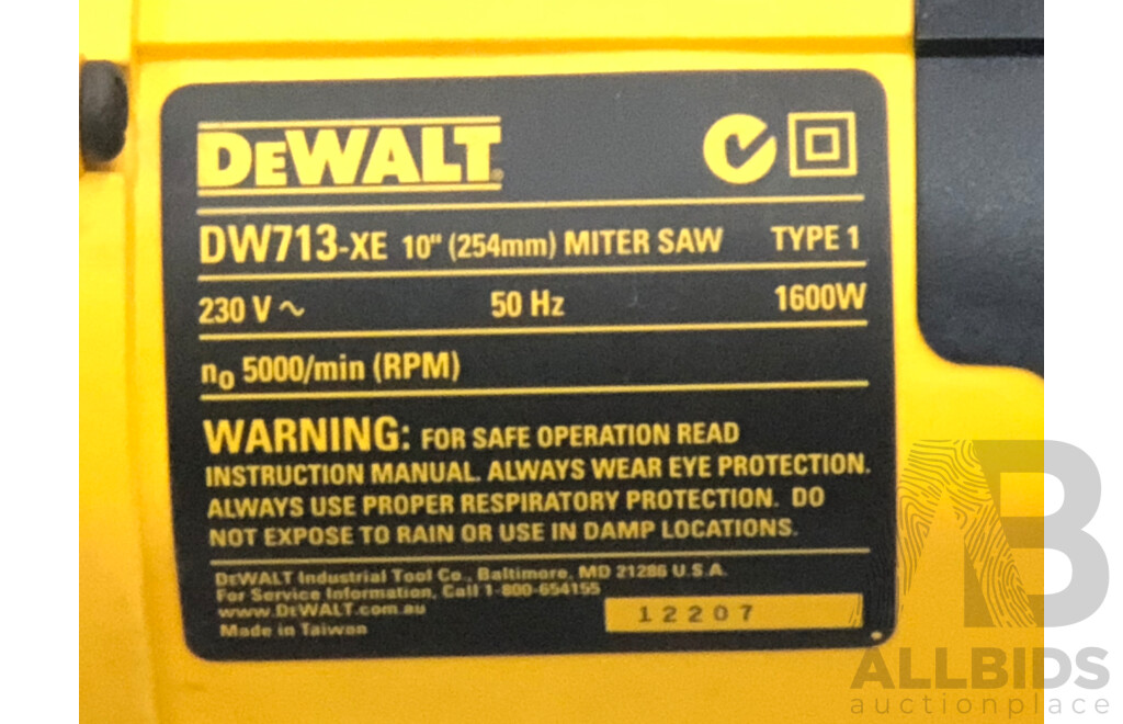 DeWalt 254mm Electric Miter Saw