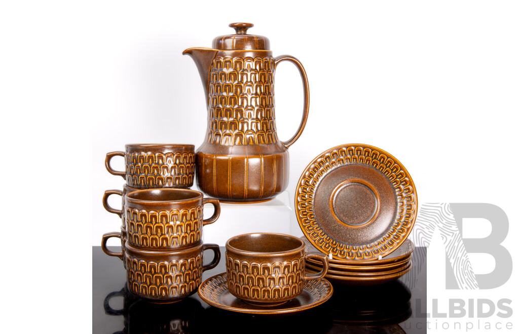 Mid Century Wedgwood 13 Piece Coffee Service in Pennine Pattern