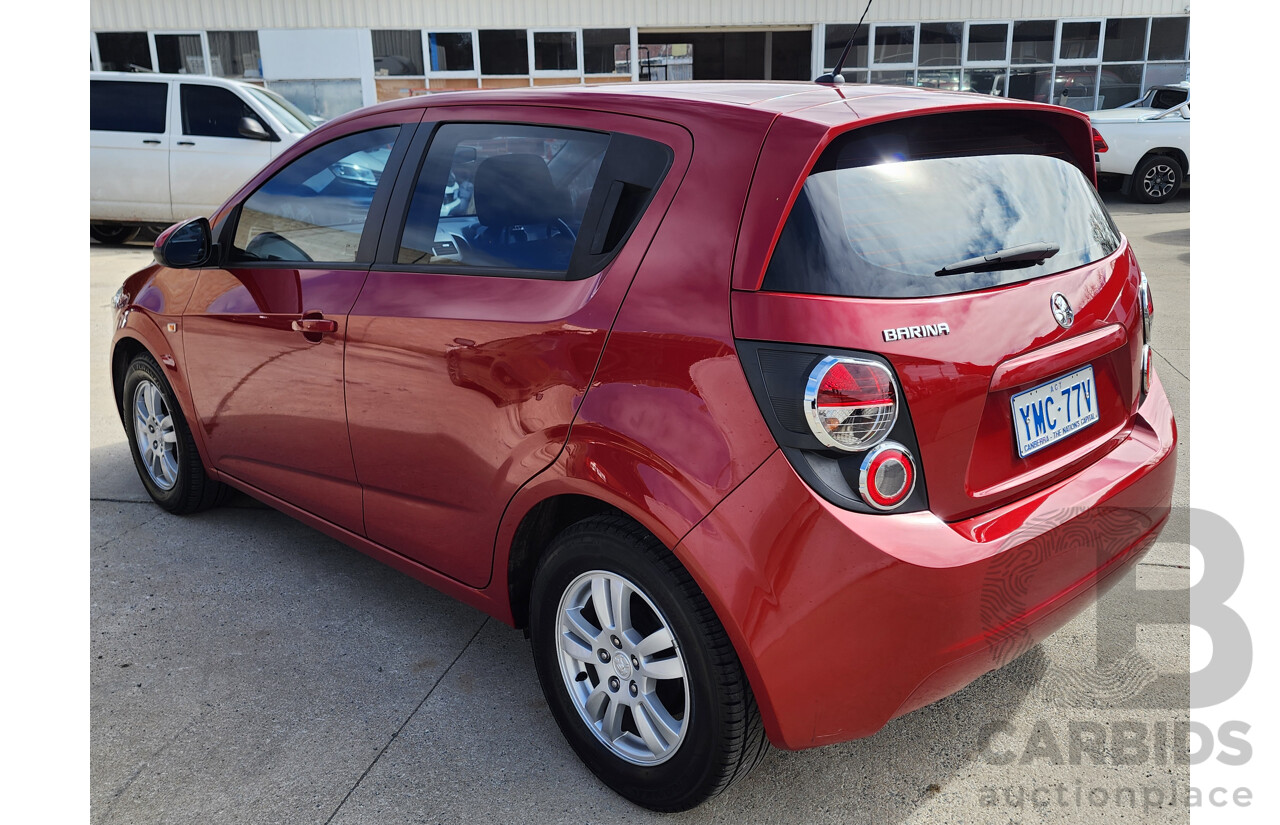 3/2012 Holden Barina  TM 5d Hatchback Red 1.6L