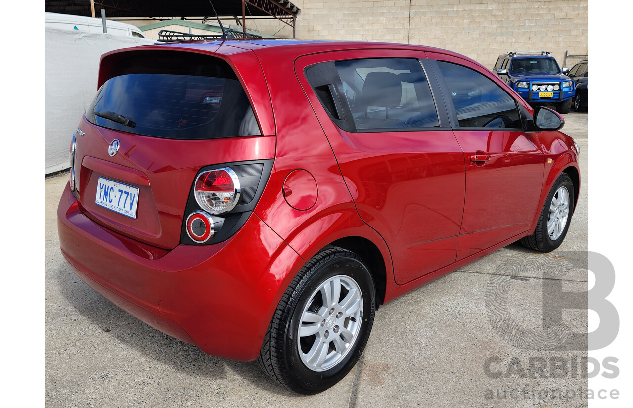 3/2012 Holden Barina  TM 5d Hatchback Red 1.6L