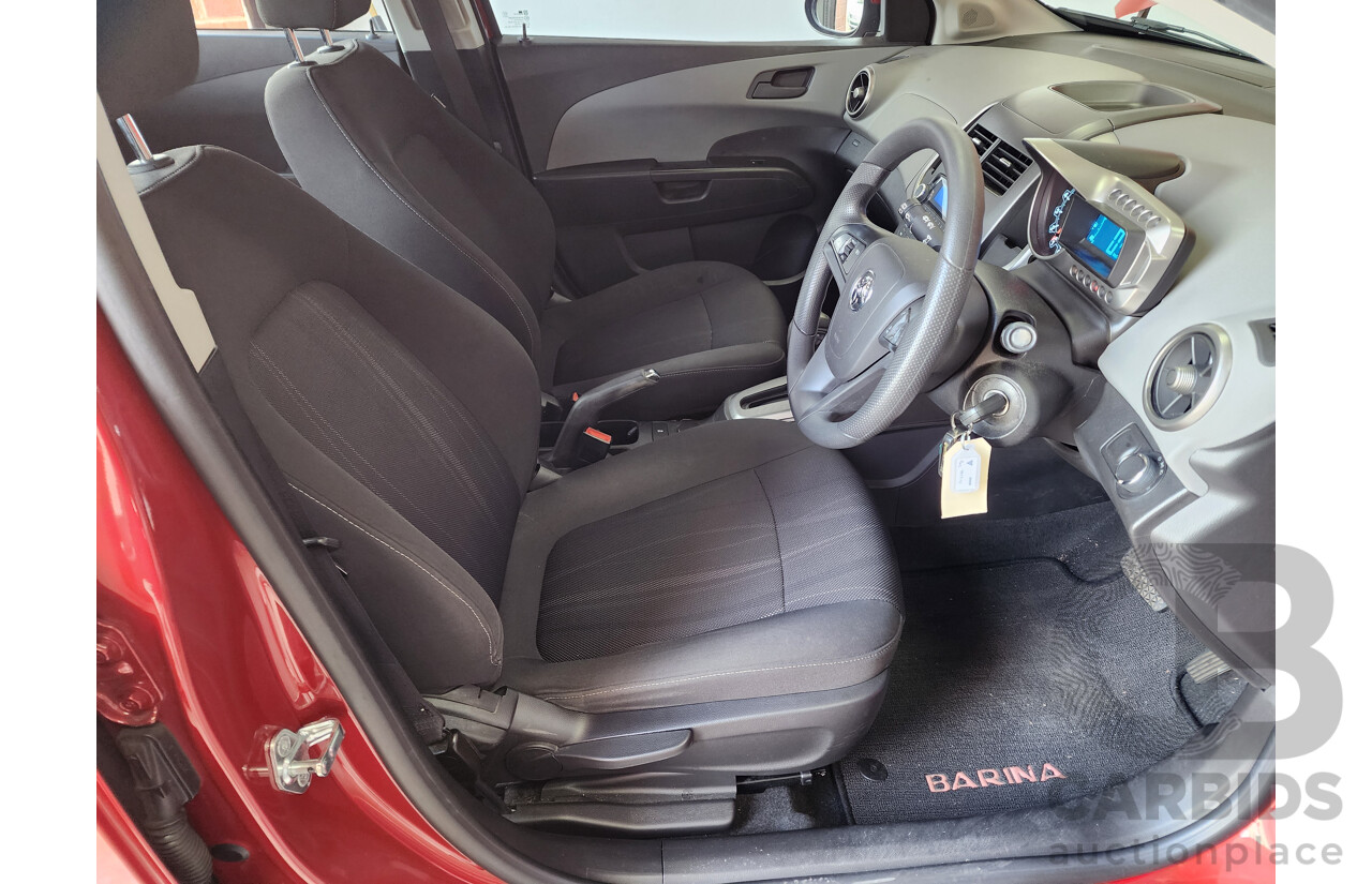 3/2012 Holden Barina  TM 5d Hatchback Red 1.6L