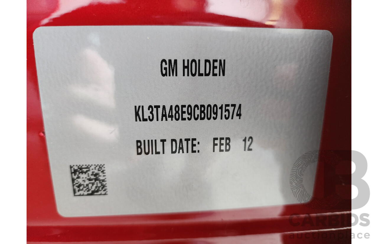 3/2012 Holden Barina  TM 5d Hatchback Red 1.6L