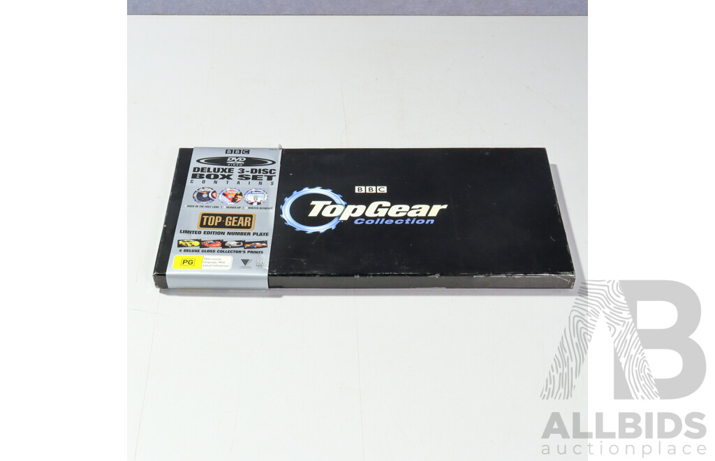 BBC Deluxe Three DVD Box Set with Limited Edition Numberplate & Four Deluxe Gloss Collectors Prints in Original Tin