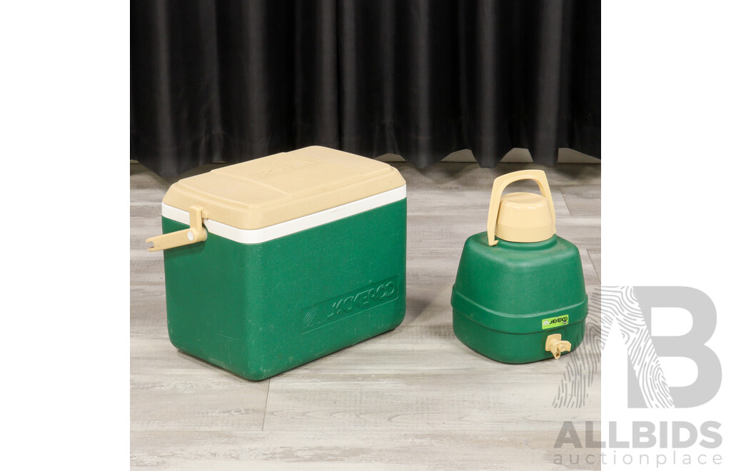 Vintage Jackaroo Esky and Water Flask by Willow