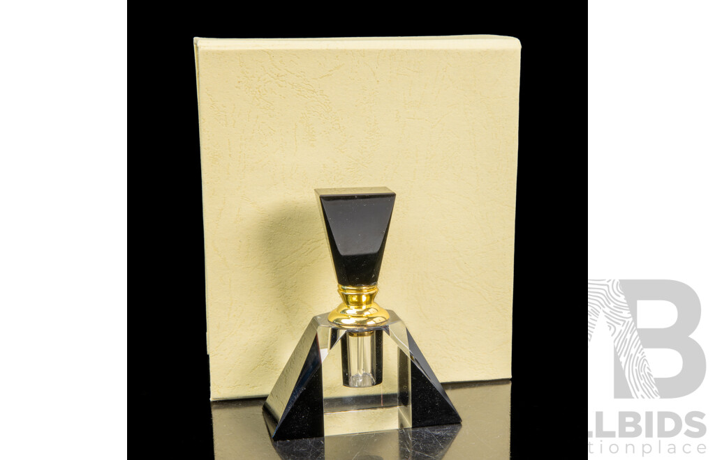 Villeroy & Boch Glass Vase in Original Box Glass Weather Predictor & Art Deco Style Perfume Bottle