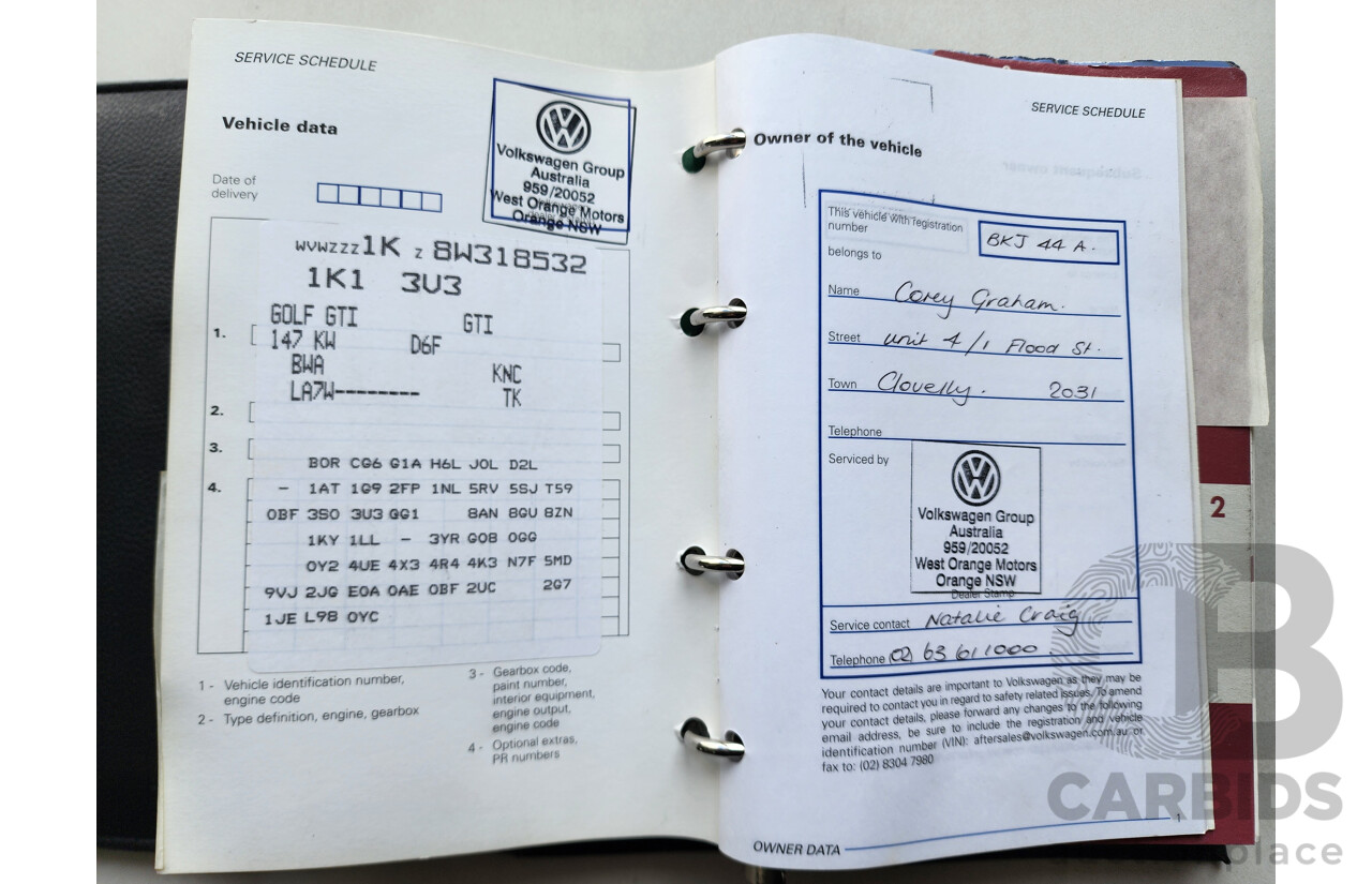 9/2008 Volkswagen Golf GTi 1K MY08 UPGRADE 3d Hatchback Silver 2.0L