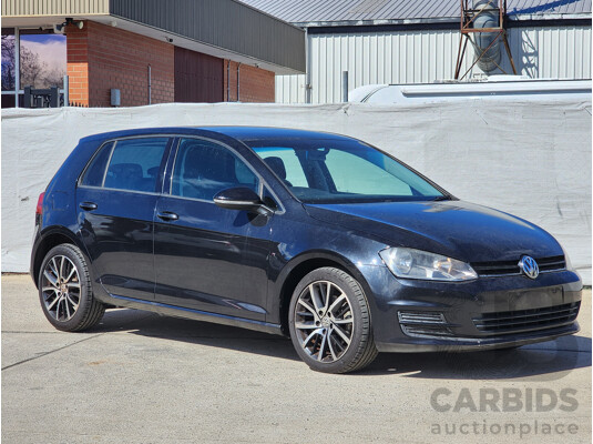 5/2014 Volkswagen Golf 90 TSI AU MY14 5d Hatchback Black 1.4L