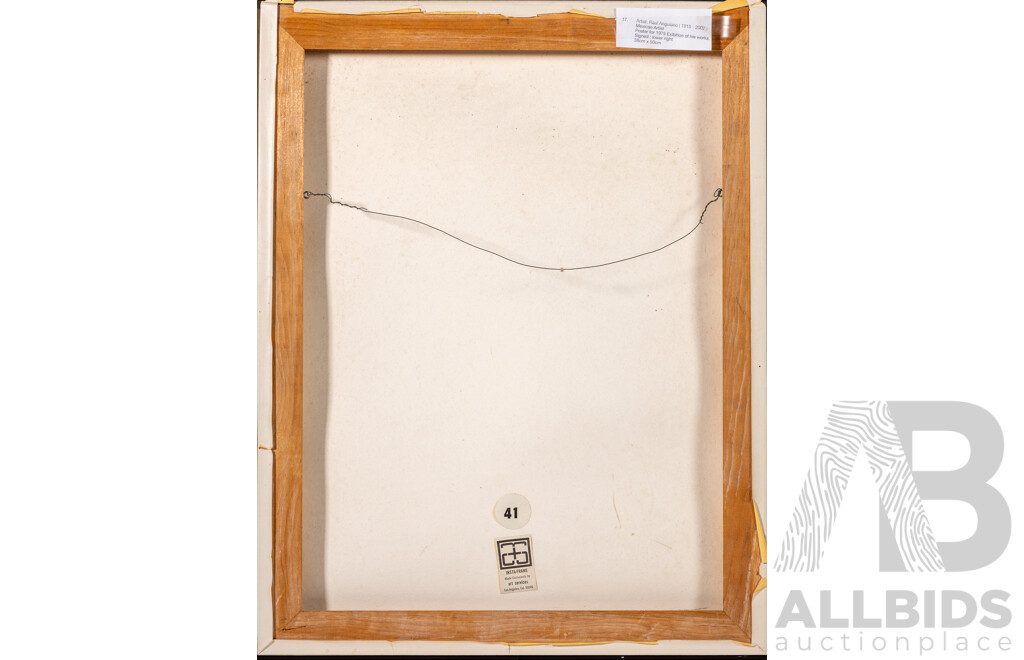 Raul Anguiano, (20th Century, Mexican, 1915-2006), Study of a Girl, Signed Poster for May 1975 Exhibition of Artist's Work, B. Lewin Galleries, Beverly Hills, California, 58 x 45 cm (frame)