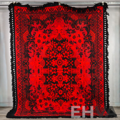 Vintage Woollen Flores Y Pajaros Floor Rug in Santiago Vintage Woollen Flores Y Pajaros Floor Rug in Santiago