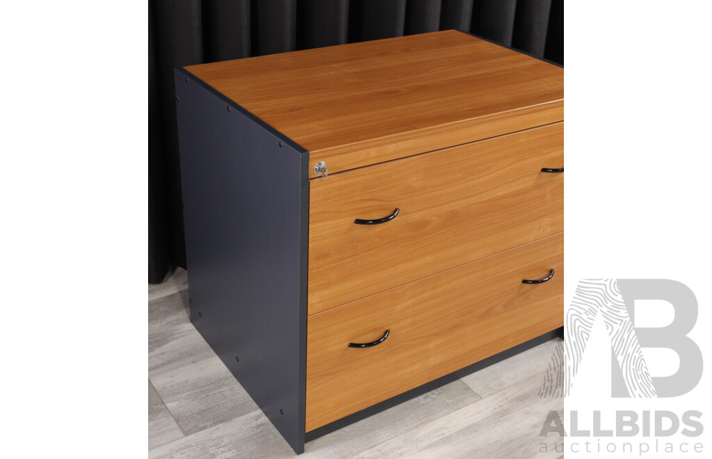 Modern Two Drawer Filing Cabinet