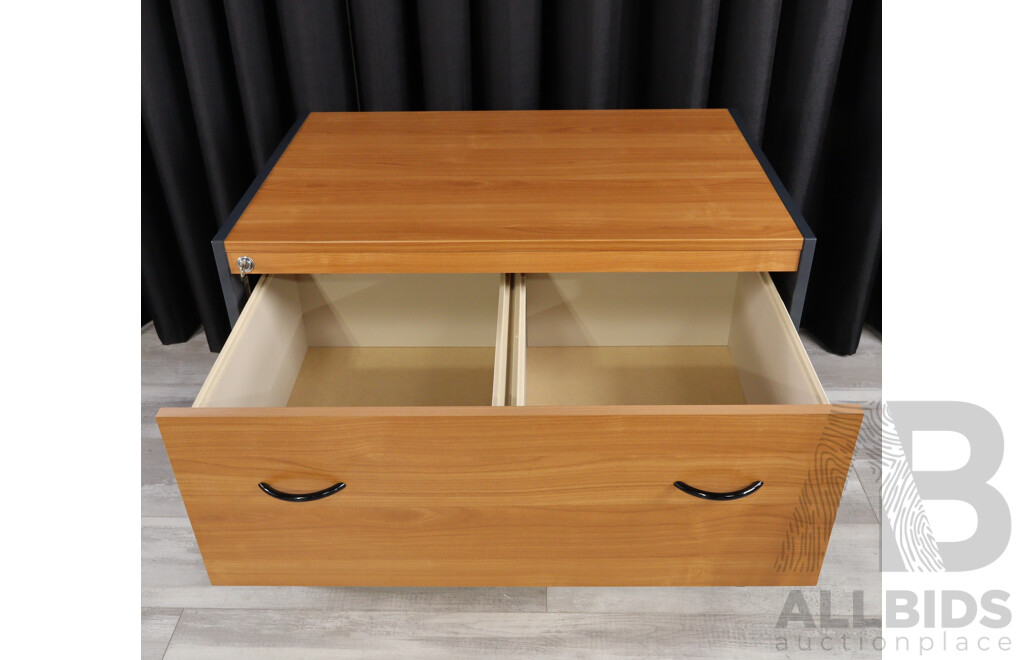 Modern Two Drawer Filing Cabinet