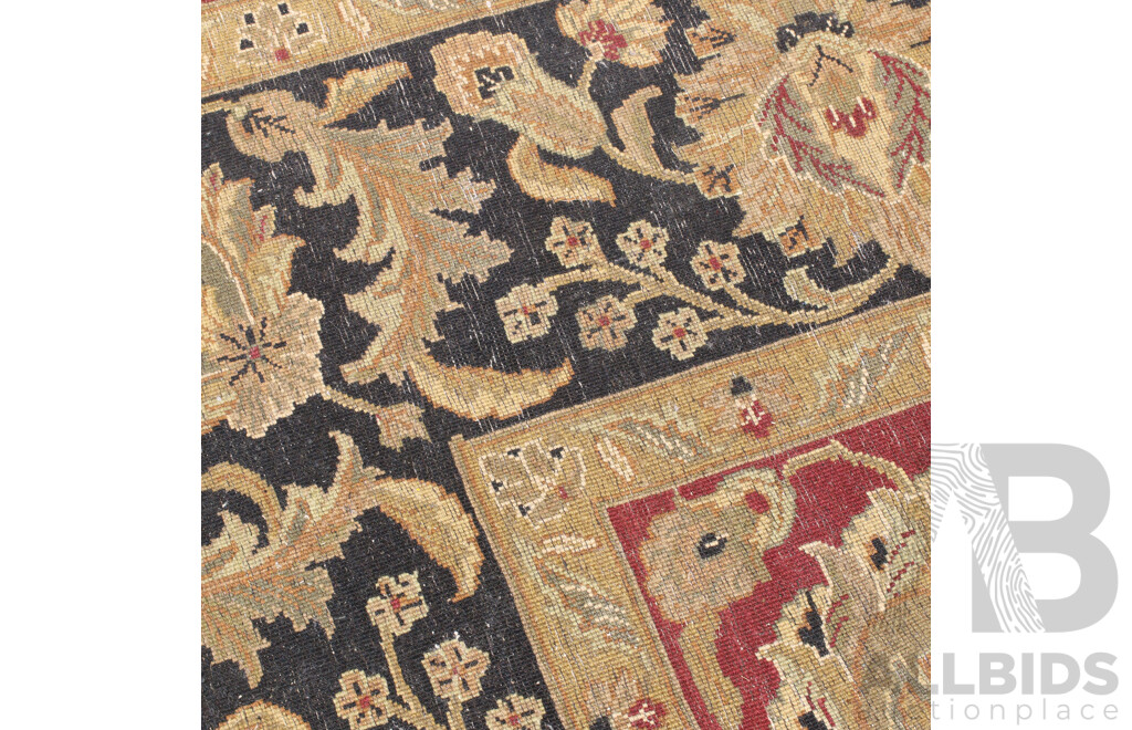 Large Hand Knotted Thick Wool Persian Mains Carpet, Purchase Cadrys
