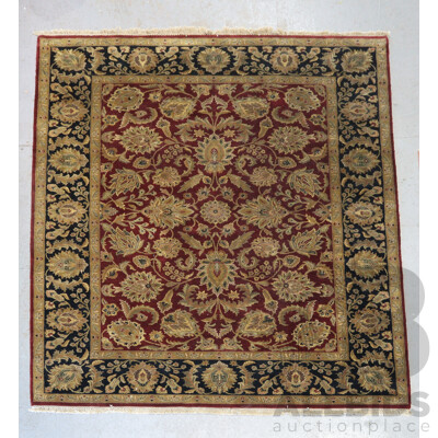 Large Hand Knotted Thick Wool Persian Mains Carpet, Purchase Cadrys