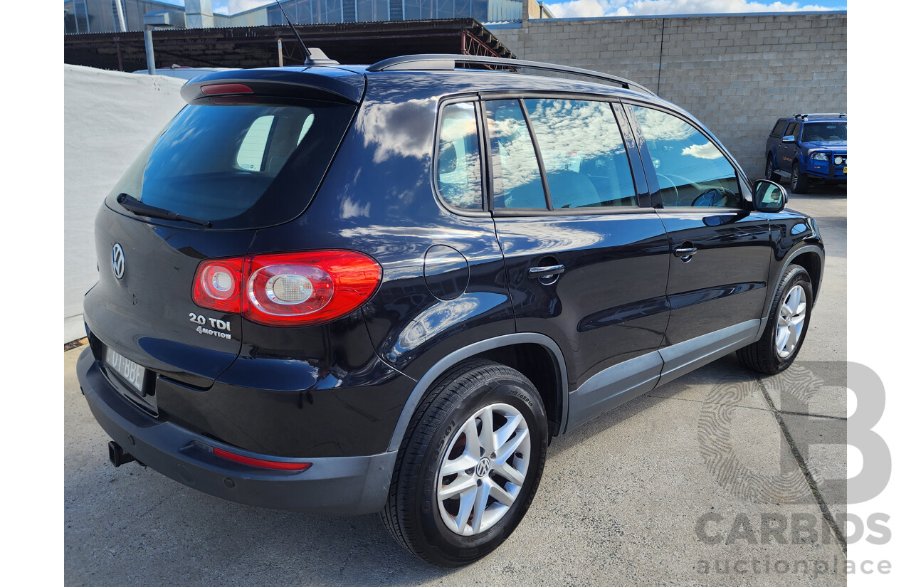 6/2011 Volkswagen Tiguan 103 TDI 5NC MY11 4d Wagon Black 2.0L