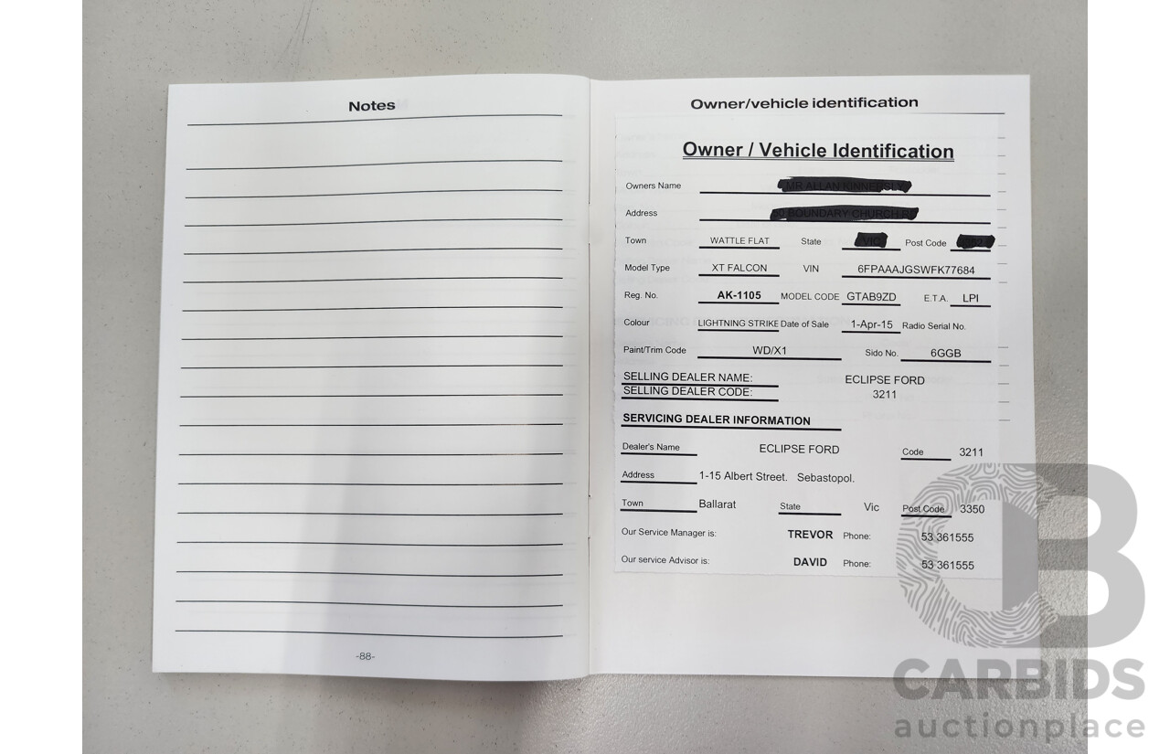 2/2015 Ford Falcon (lpi) FG X 4d Sedan Silver 4.0L