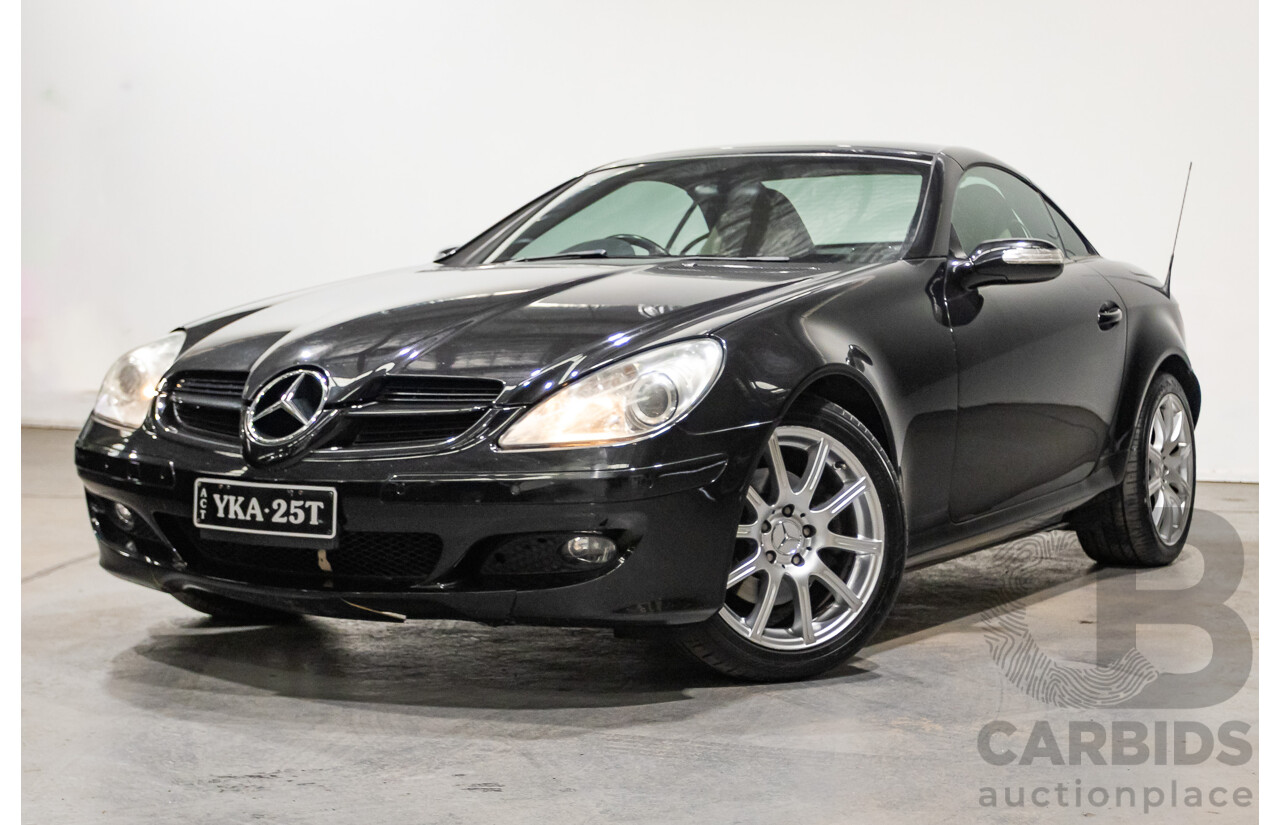 11/2006 Mercedes-Benz SLK 280 R171 2d Convertible Obsidian Black 3.0L