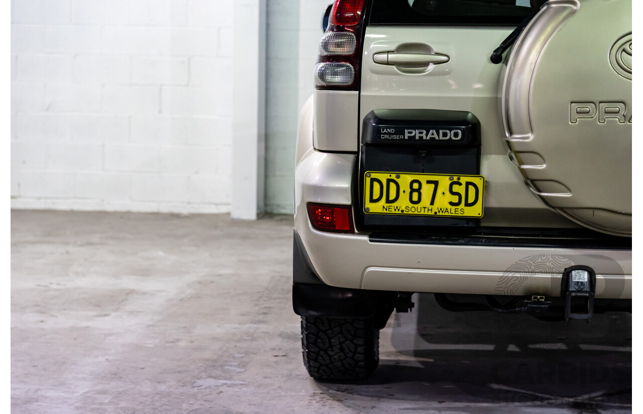 2/2007 Toyota Landcruiser Prado GX (4x4) KDJ120R 07 Upgrade 4d Wagon Dune Metallic Turbo Diesel 3.0L