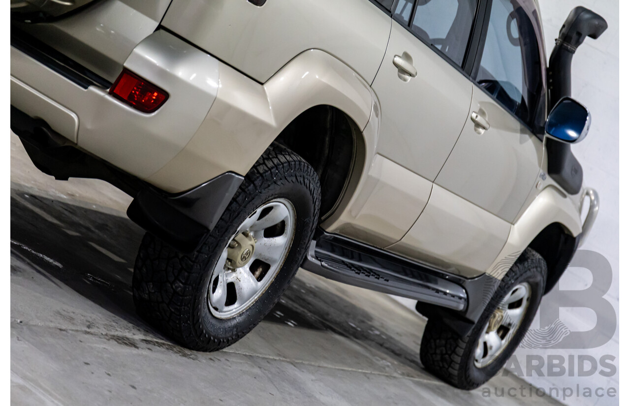2/2007 Toyota Landcruiser Prado GX (4x4) KDJ120R 07 Upgrade 4d Wagon Dune Metallic Turbo Diesel 3.0L