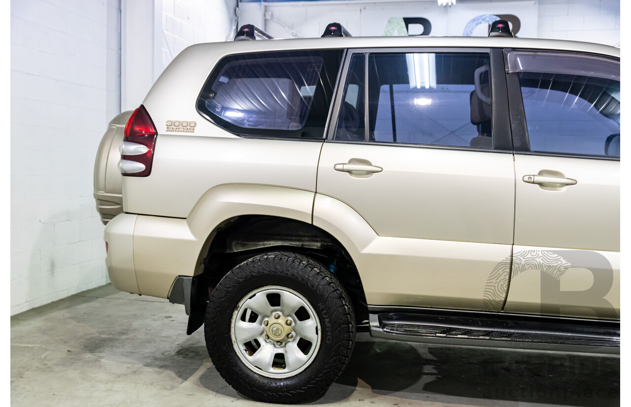 2/2007 Toyota Landcruiser Prado GX (4x4) KDJ120R 07 Upgrade 4d Wagon Dune Metallic Turbo Diesel 3.0L