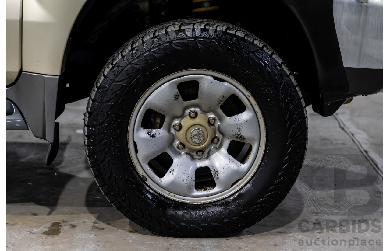 2/2007 Toyota Landcruiser Prado GX (4x4) KDJ120R 07 Upgrade 4d Wagon Dune Metallic Turbo Diesel 3.0L