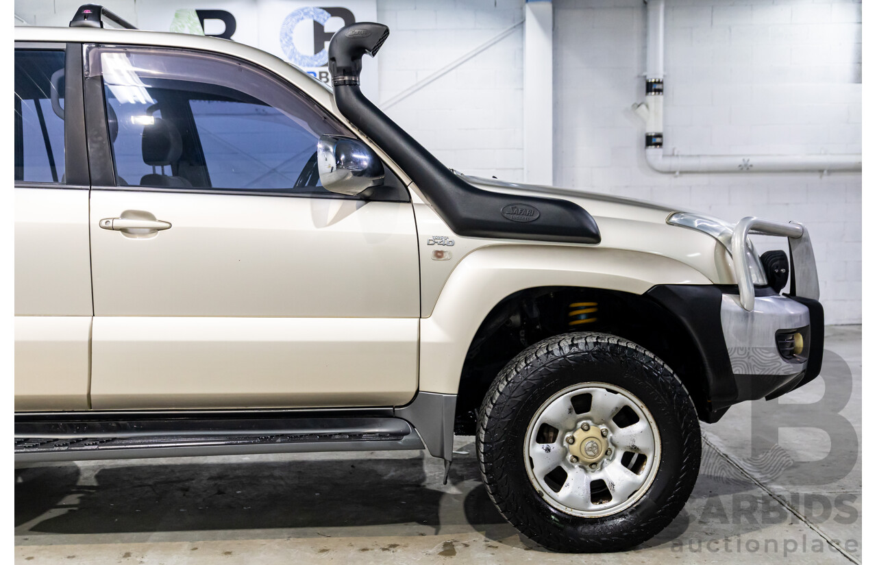 2/2007 Toyota Landcruiser Prado GX (4x4) KDJ120R 07 Upgrade 4d Wagon Dune Metallic Turbo Diesel 3.0L