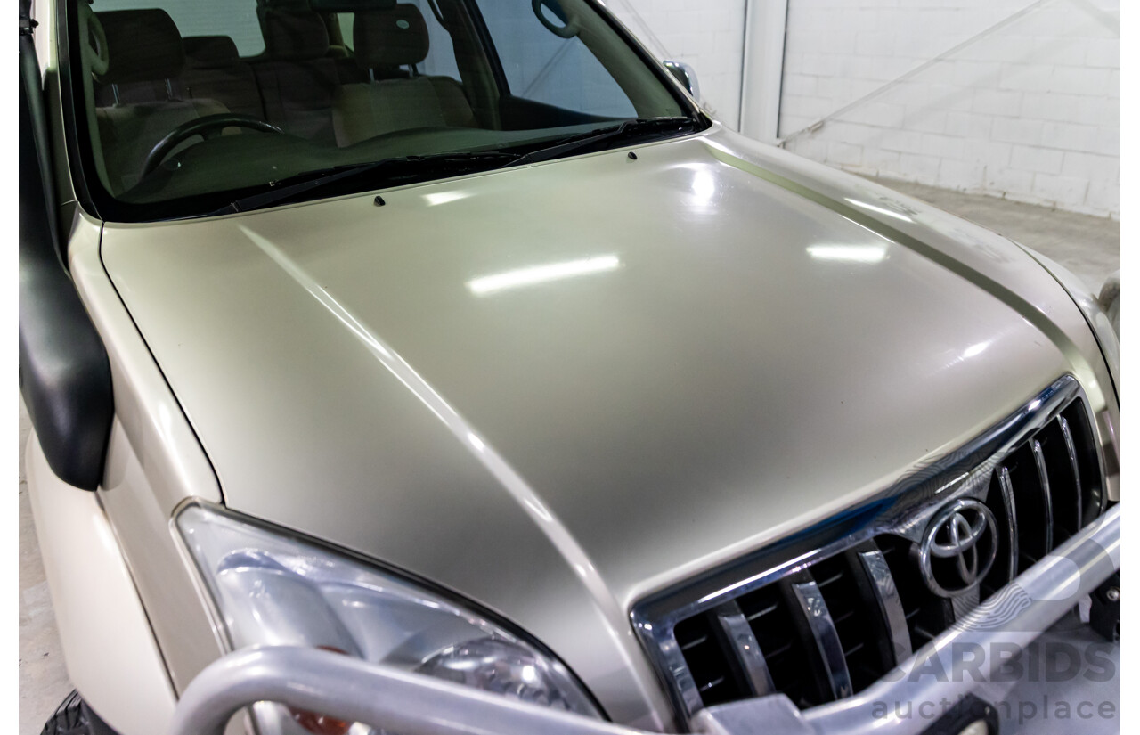 2/2007 Toyota Landcruiser Prado GX (4x4) KDJ120R 07 Upgrade 4d Wagon Dune Metallic Turbo Diesel 3.0L