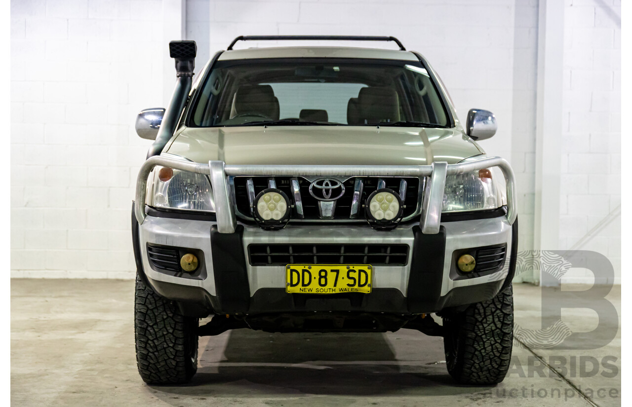 2/2007 Toyota Landcruiser Prado GX (4x4) KDJ120R 07 Upgrade 4d Wagon Dune Metallic Turbo Diesel 3.0L
