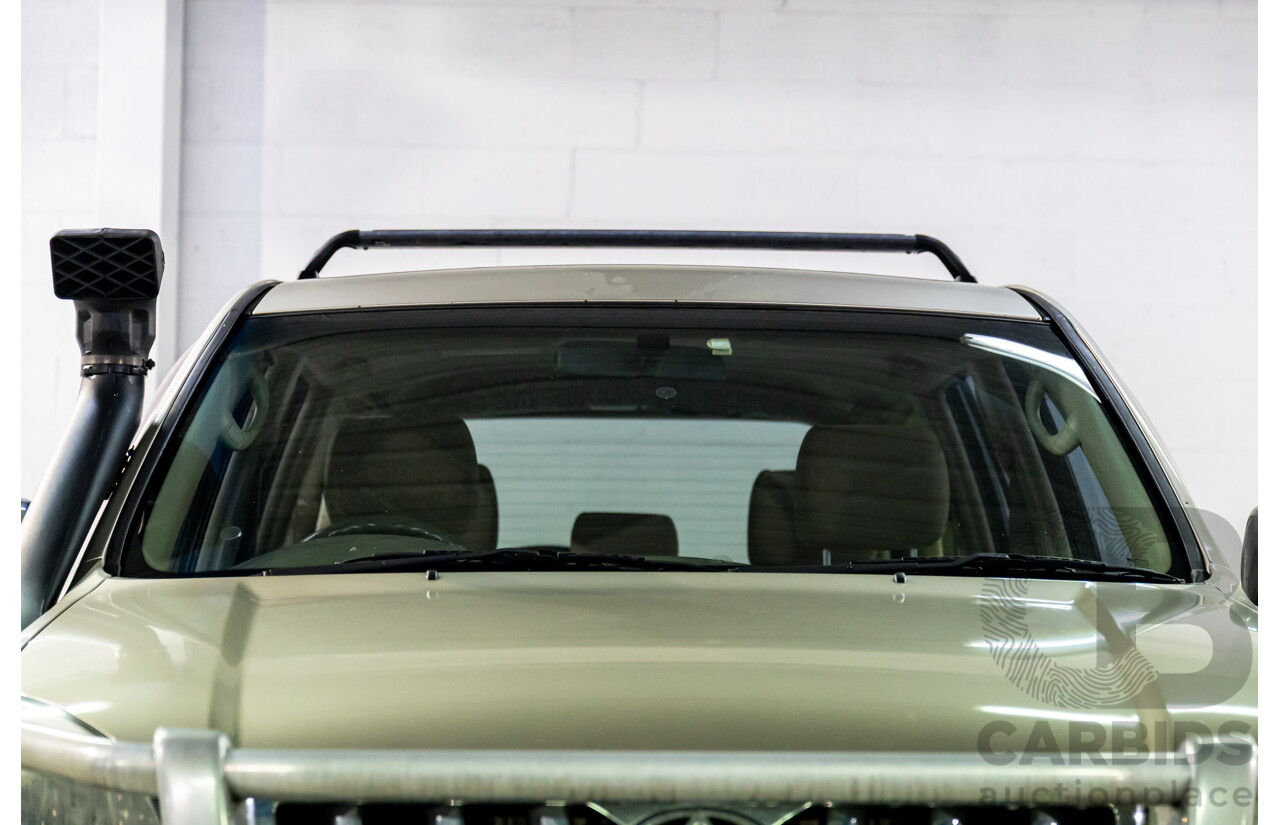 2/2007 Toyota Landcruiser Prado GX (4x4) KDJ120R 07 Upgrade 4d Wagon Dune Metallic Turbo Diesel 3.0L